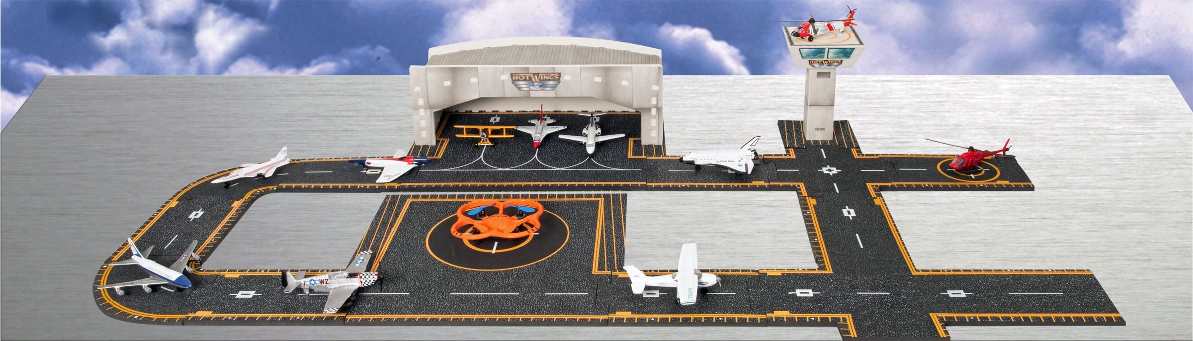 B17 Flying Fortress - Silver Connectible Runway