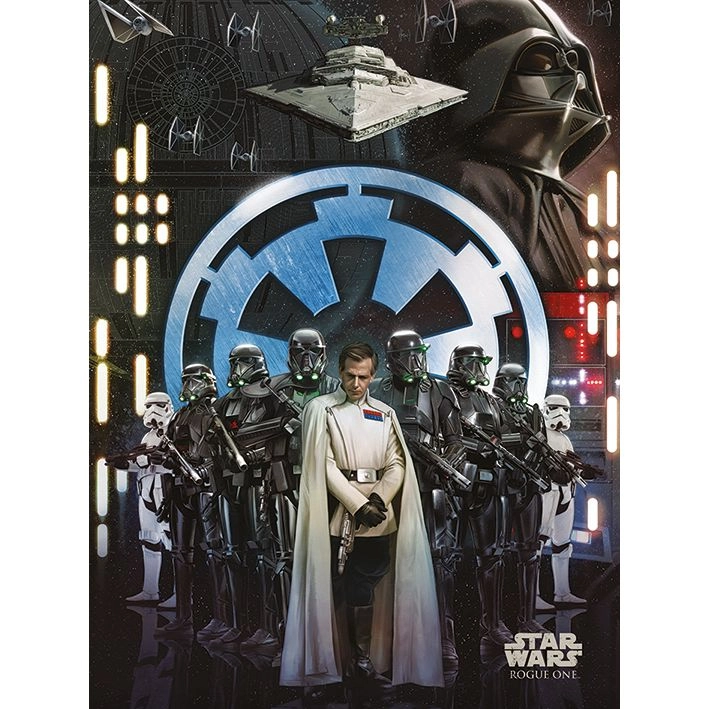 PYRAMID POSTERS Star Wars Rogue One Empire Canvas Print - 260gsm premium satin canvas 60 x 80 cm