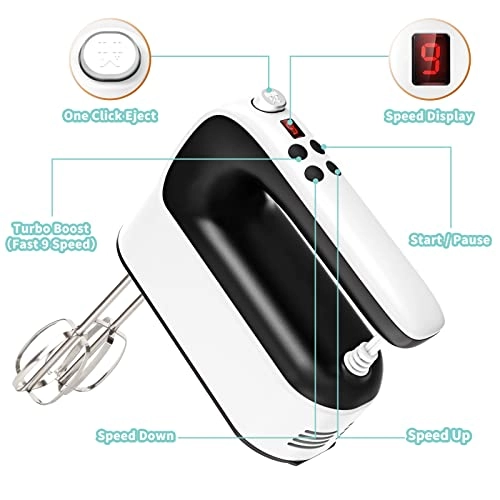 9Speed Digital Hand Mixer - 400W