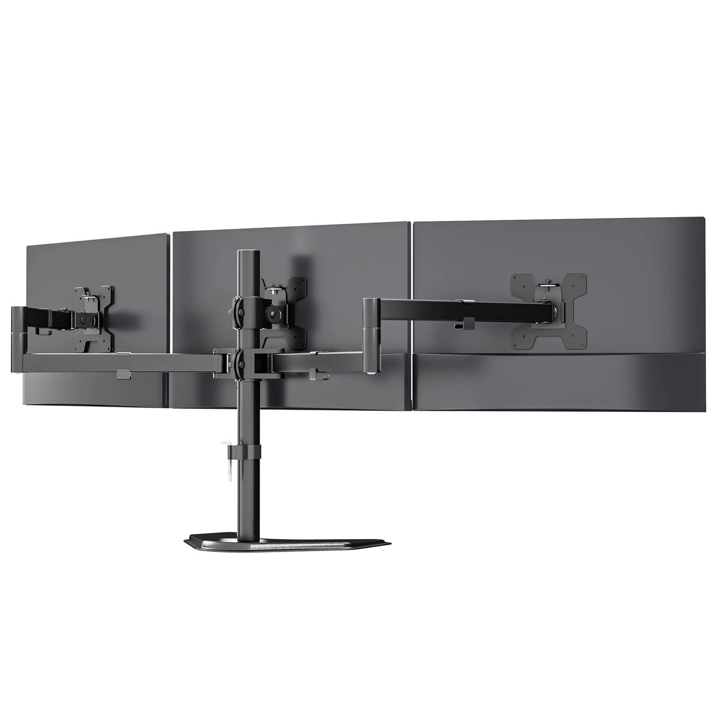 Triple LCD Monitor Desk Mount - 27 inch