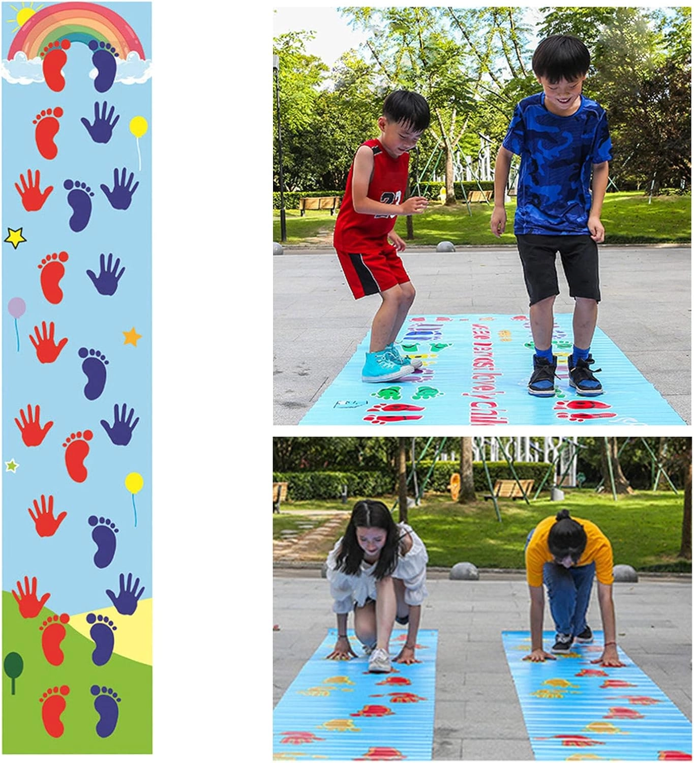 Hand Foot Game Pad - Anti Slip Texture Hand & Foot Hopscotch Decal