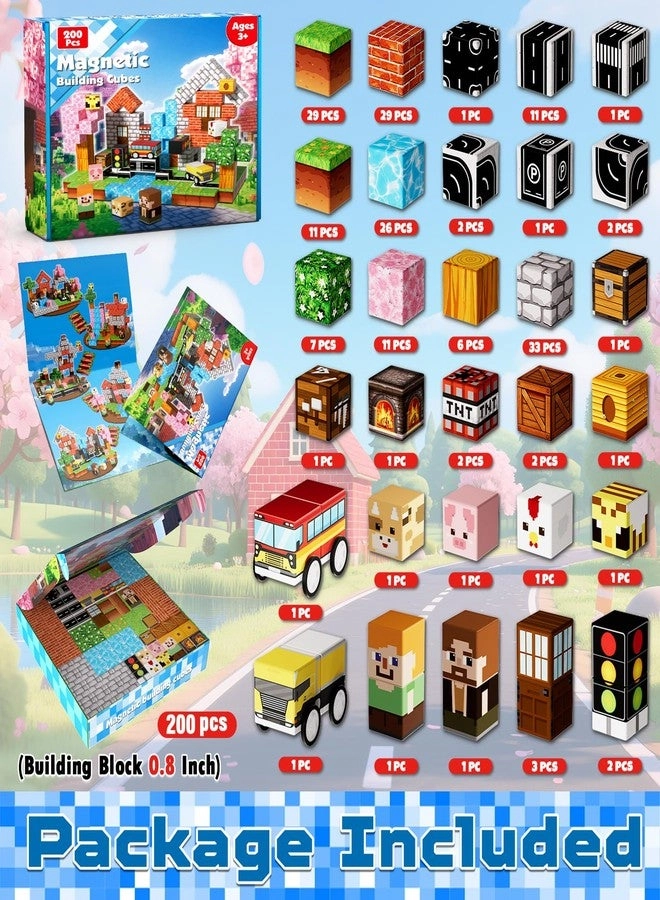 Magnetic Blocks - 200 pcs