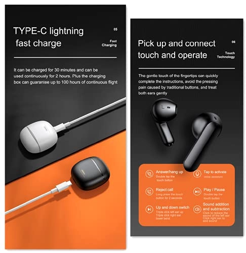 TWS Stereo Earphones - Wireless Earbud