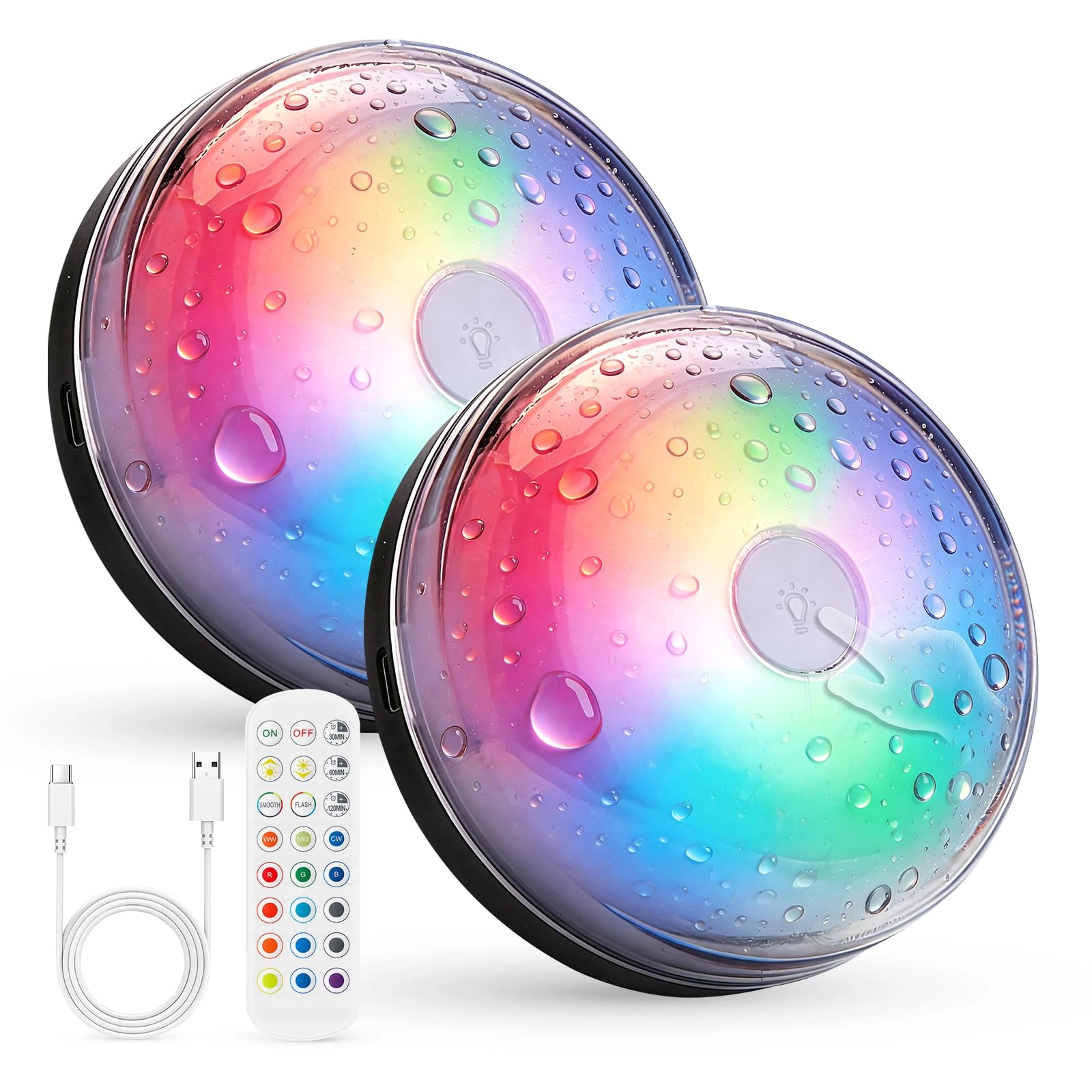 combuh T056 - Shower Light 12 RGB/cool white/natural white/warm white