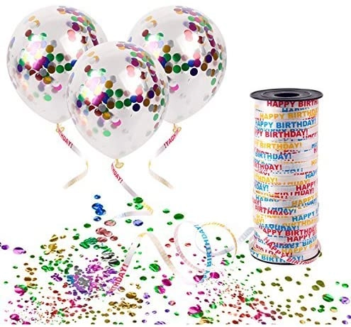 JOLLITY LLC Birthday Ribbons - Happy Birthday Balloon Accessories