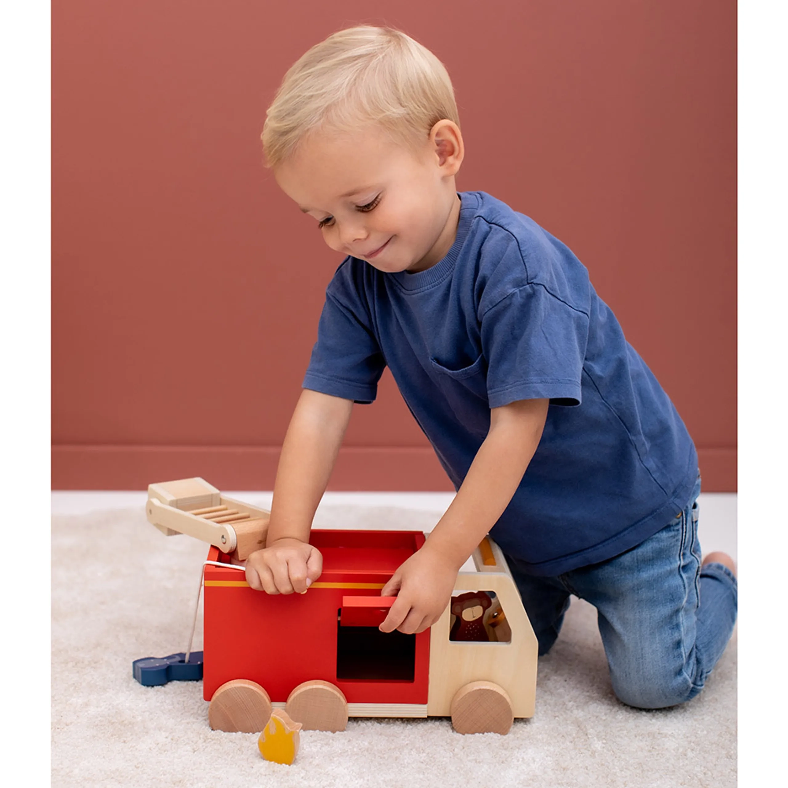 Wooden Fire Truck