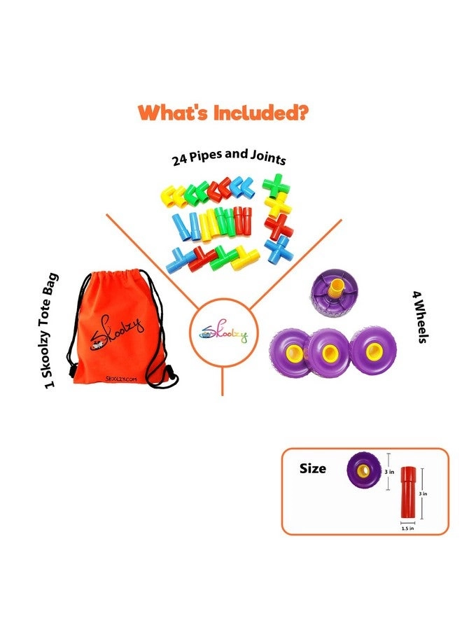 Stem Learning Pipe Tube - Educational Construction For Adhd & Autism