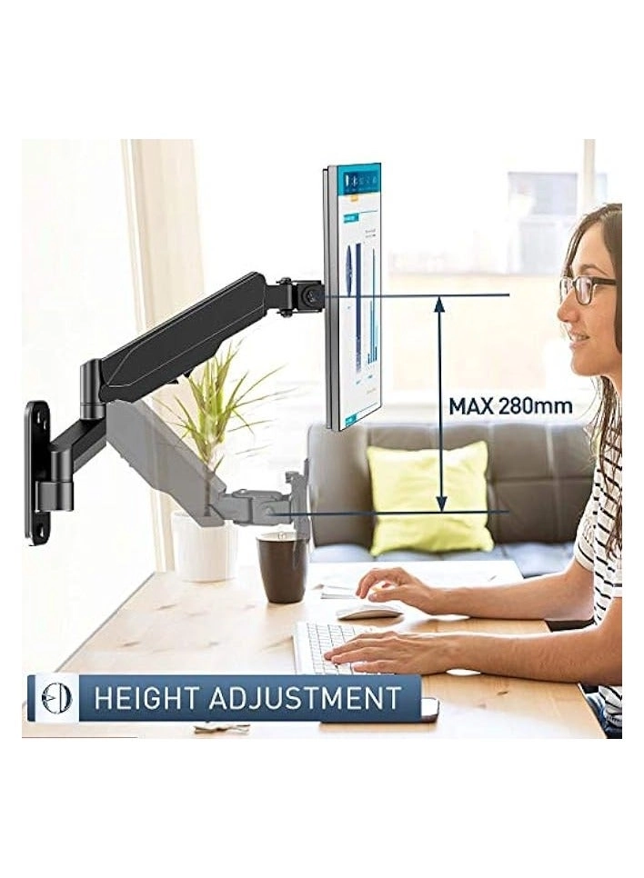 Monitor Arm Wall Mount Bracket - 1 17 to 32 inches 75mm x75mm, 100mm x100mm