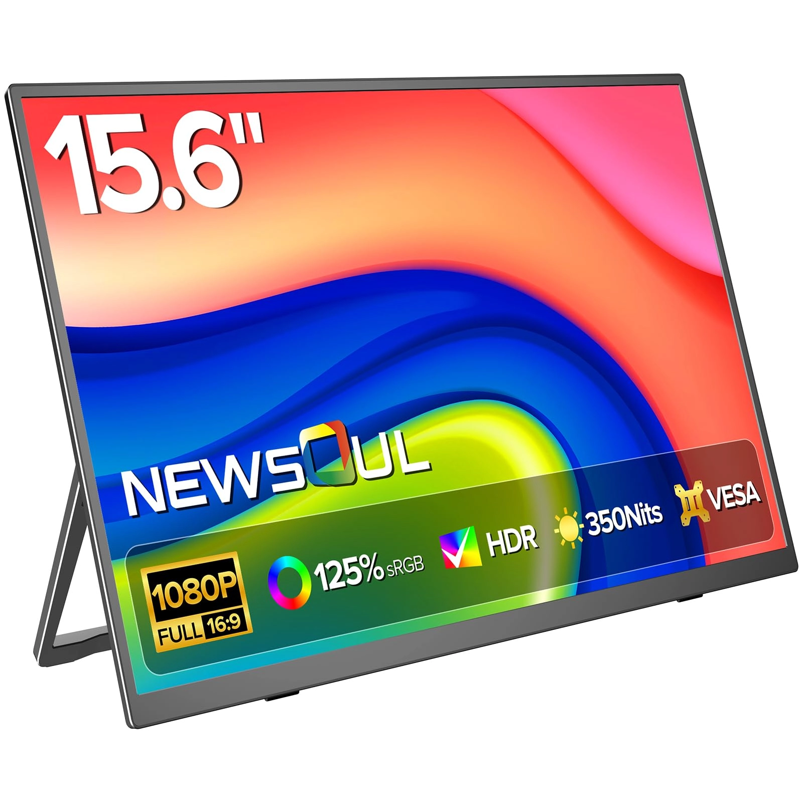 Newsoul Portable Monitor - M15714 15.6 Inch 1920x1080
