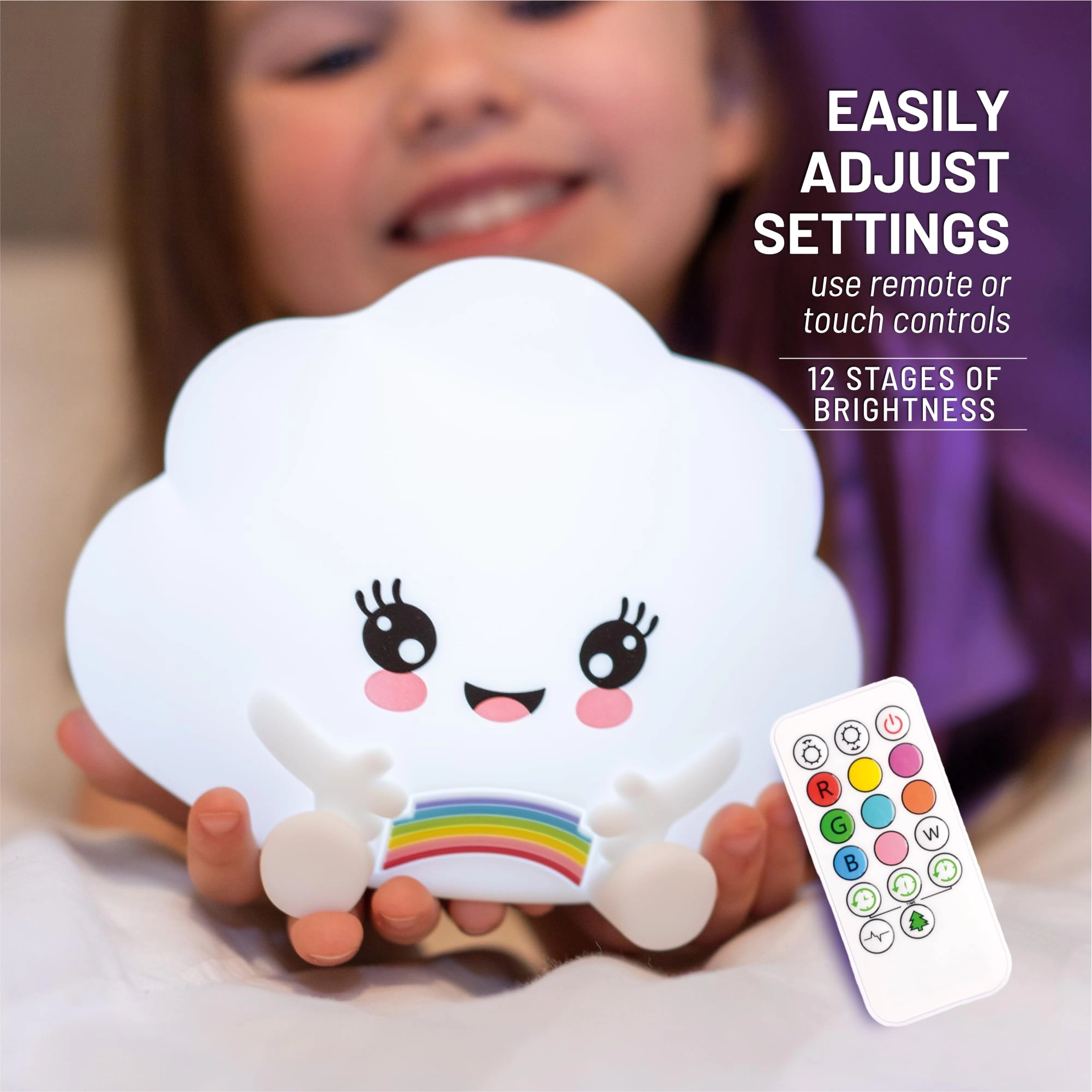 Cloud Squishy Night Light - Battery Powered Multicolor