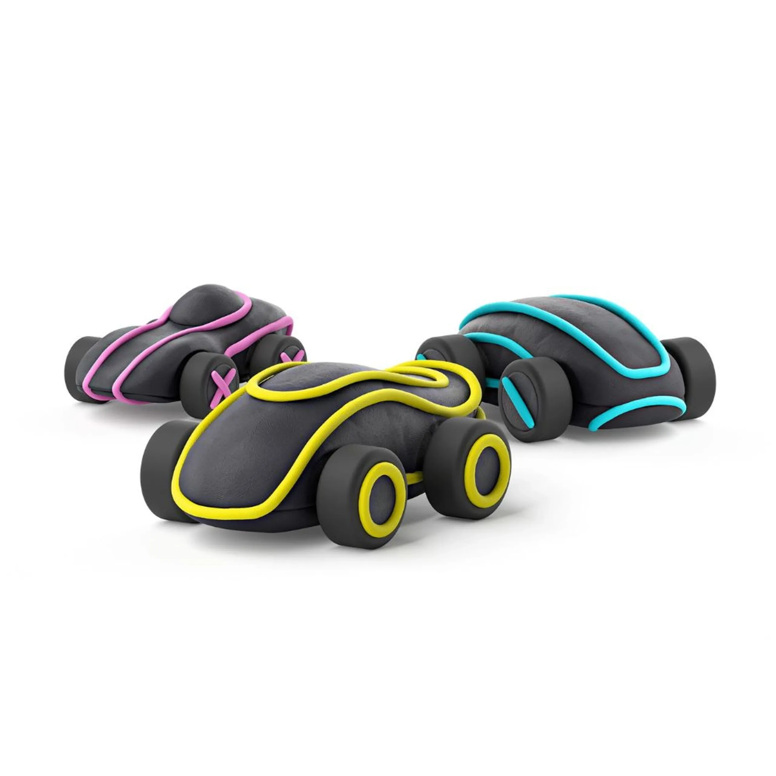 Cyber Car - Air-Dry Clay 100g 2pcs.
