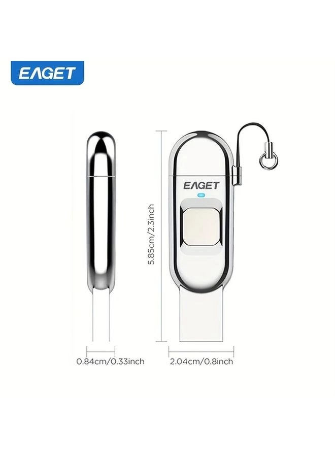 Fingerprint Encrypted USB Flash Drive - USB 3.2 64GB