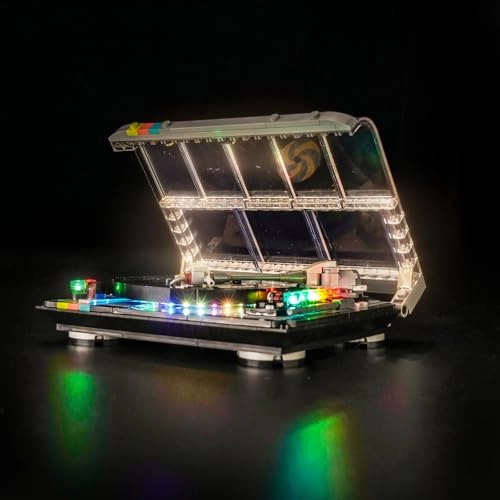 LED Light Set Compatible with Lego 40699 Retro Record Player - USB cable & battery case Copper