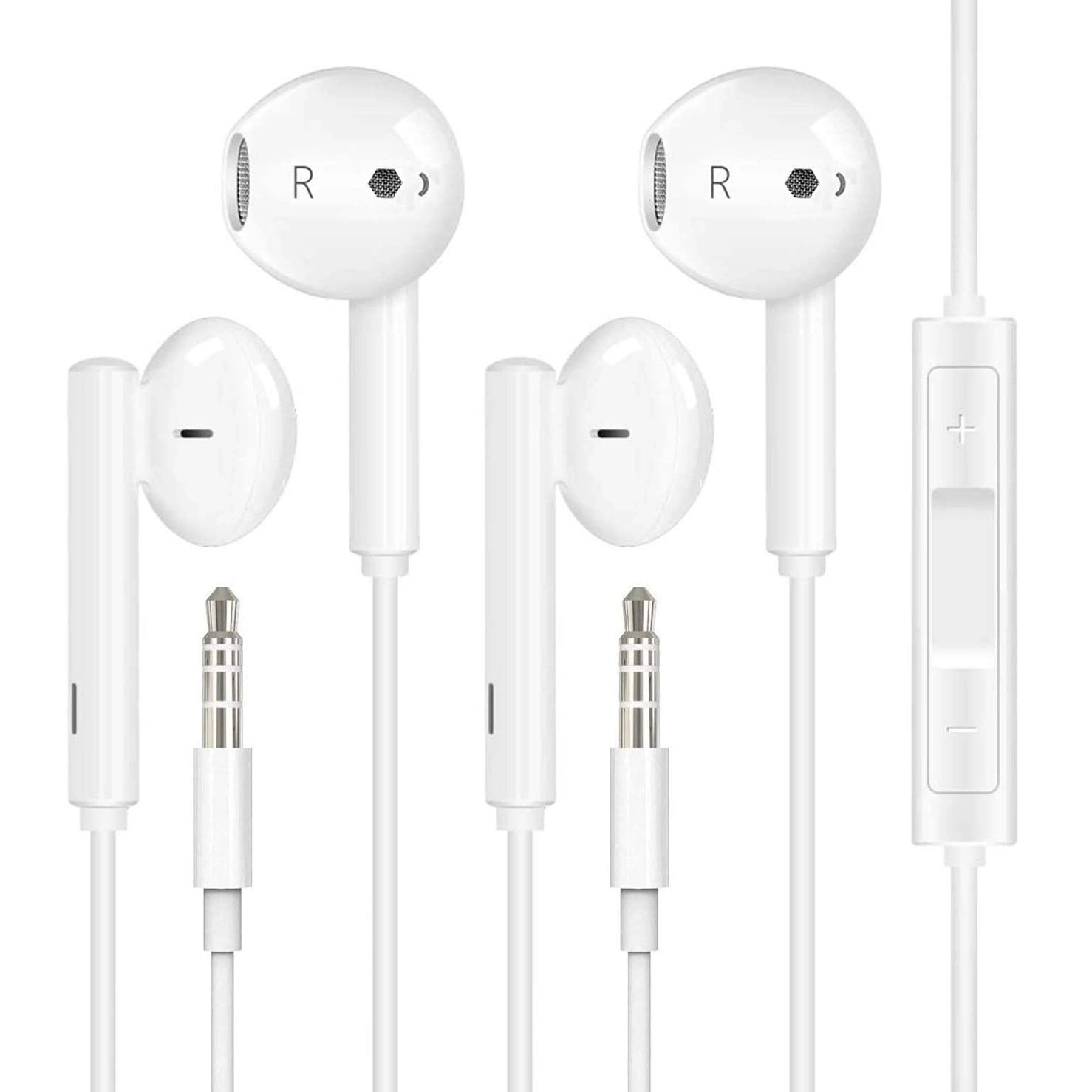 2PC-3.5MM Wired Headphone Pack