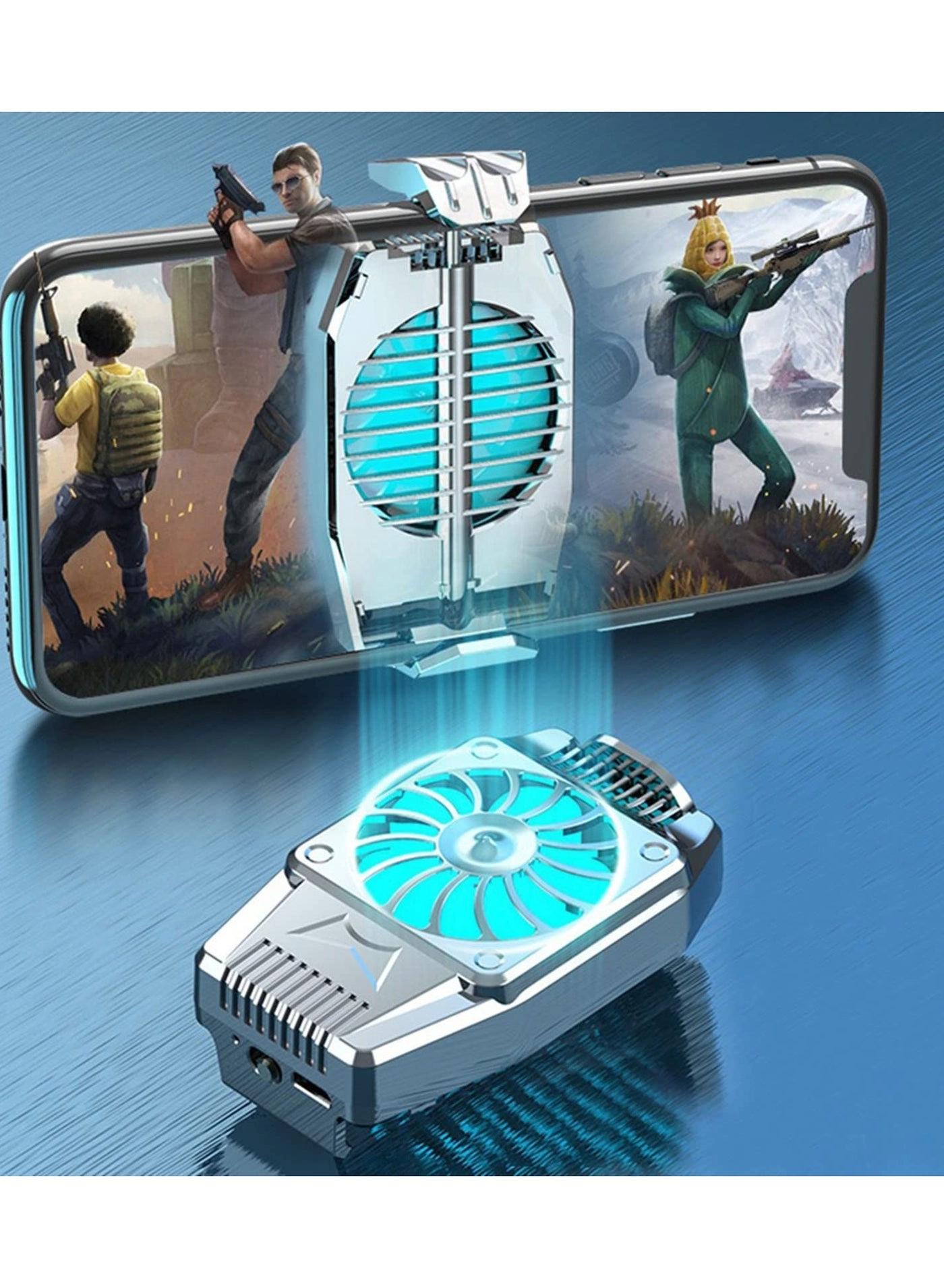 Universal Mini Mobile Phone Cooling Fan - 9-Blade USB Powered