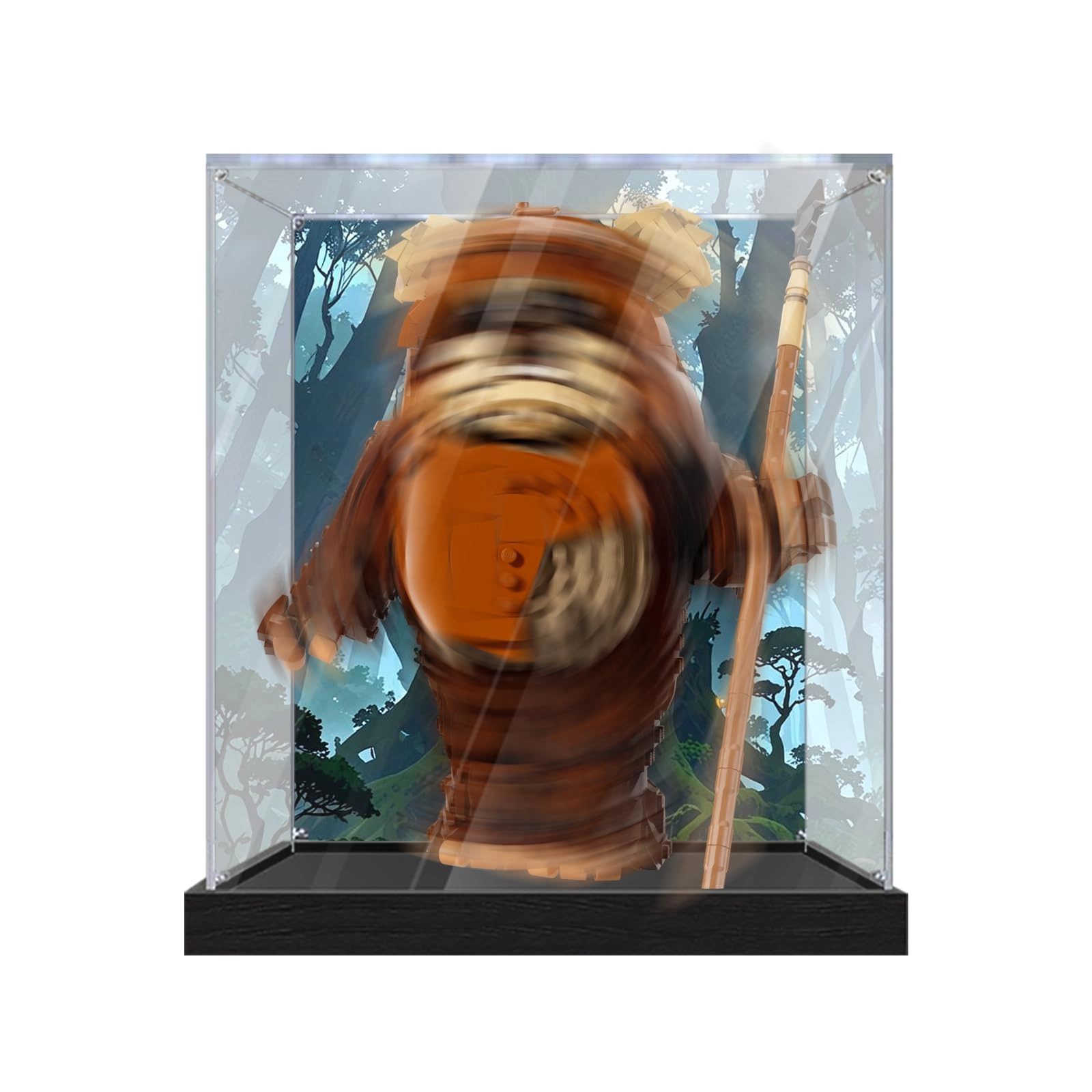 LeafLane Acrylic Display Case for LEGO 75430 Wicket the Ewok