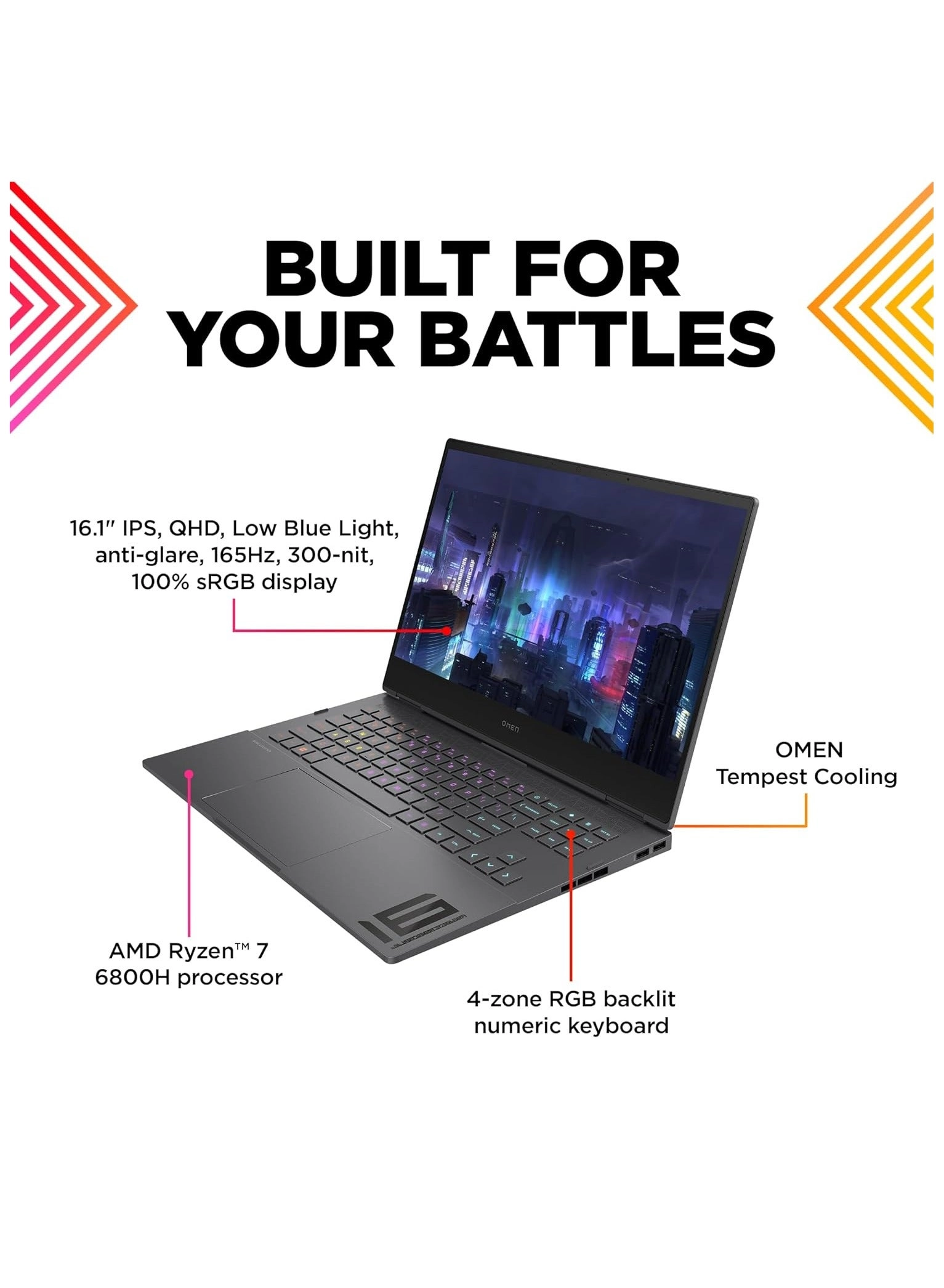 OMEN - 16'' Core i5-13500HX 16GB DDR5 2TB SSD