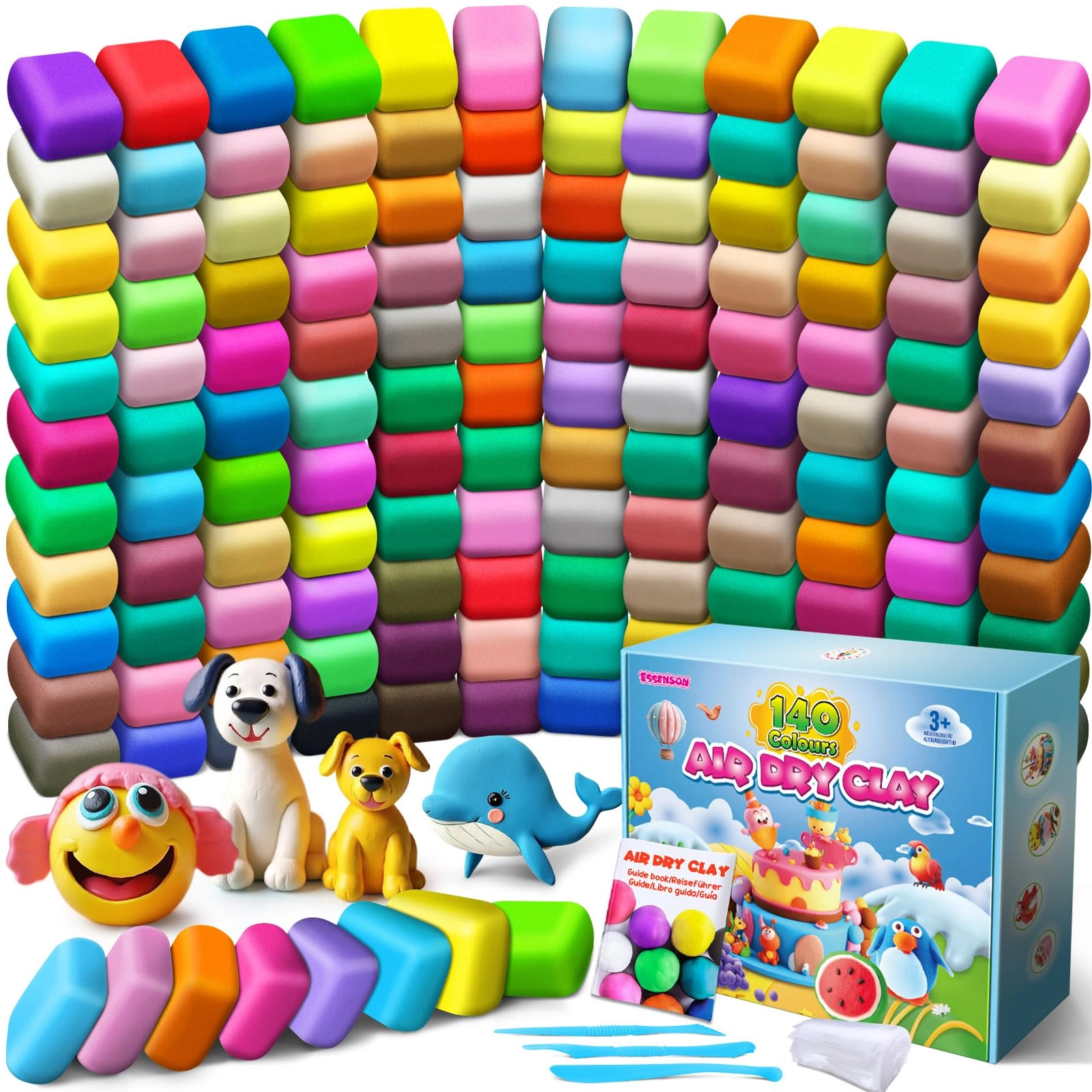 ESSENSON Air Dry Clay - 3+ years 140 Colors