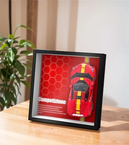 Display Wall Board for LEGO Speed Champions Ferrari 812 Competizione 76914 - 20.5X20.5cm