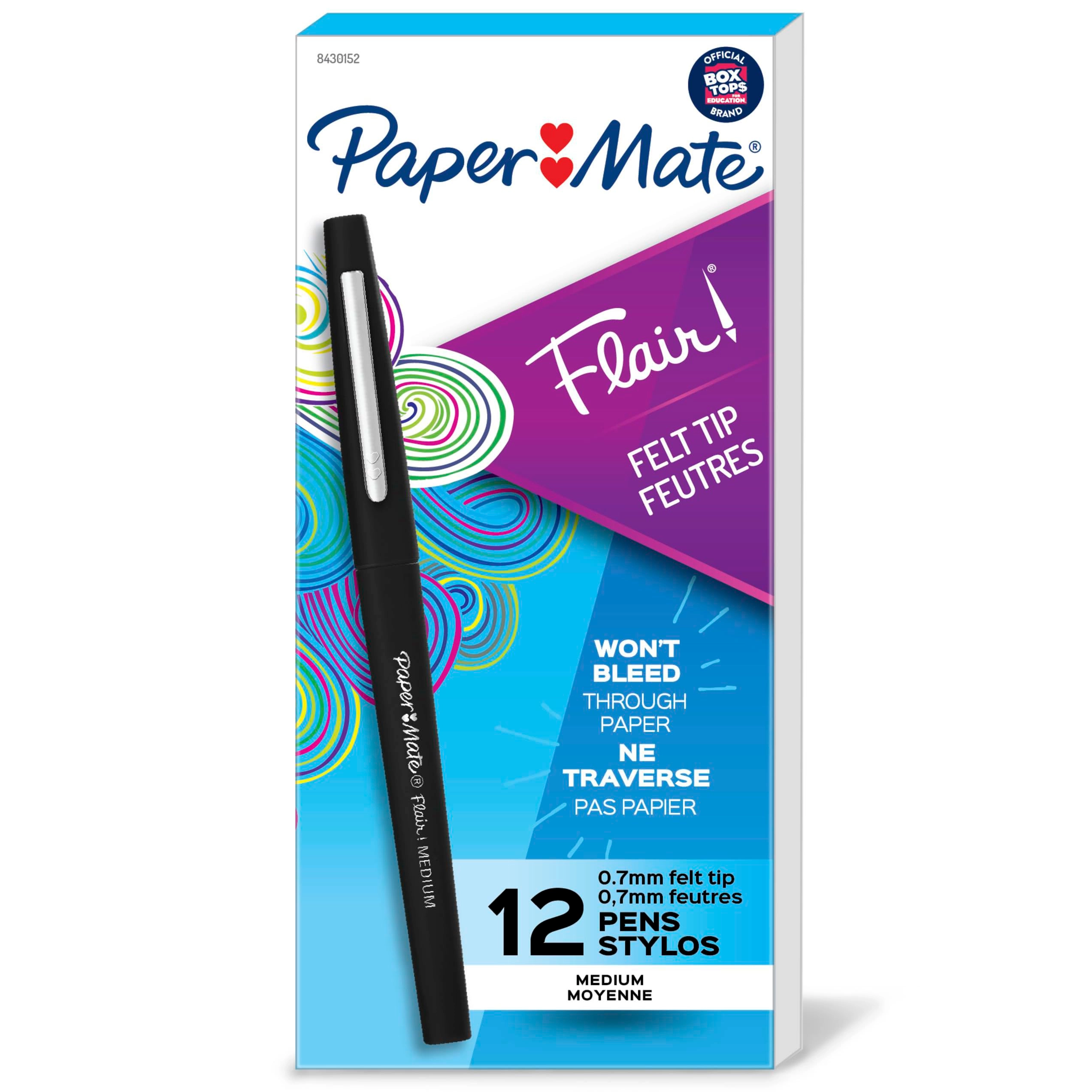 Newell Rubbermaid Office Flair - 12 Count Black 0.7mm