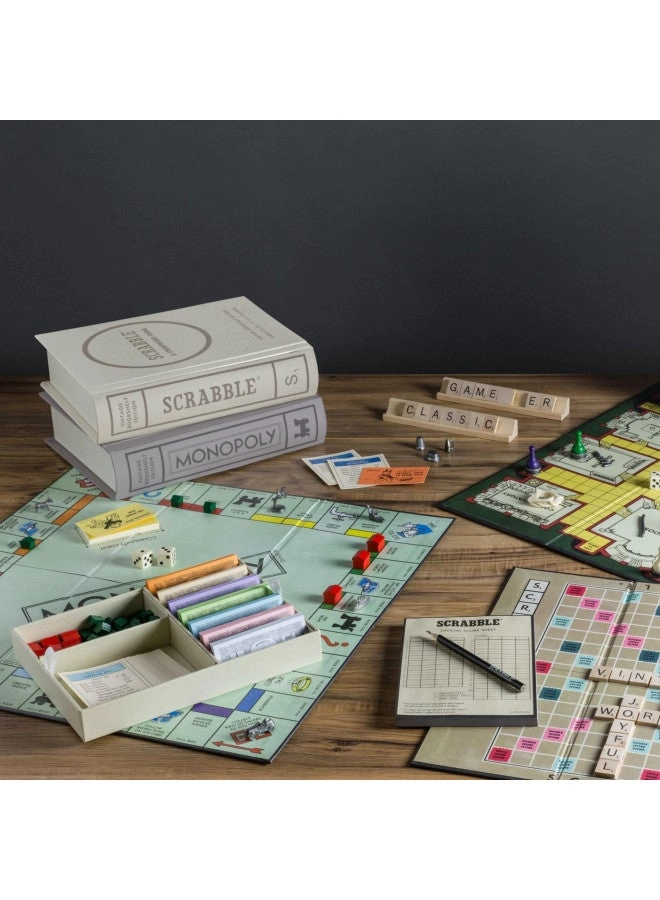 WS Game Company Scrabble + Monopoly + Clue + Boggle + Yahtzee + Catch Phrase + Scattergories + Chess + Sorry! + Candy Land + Chutes and Ladders + Mystery Date + The Game of Life + Taboo + Connect Four