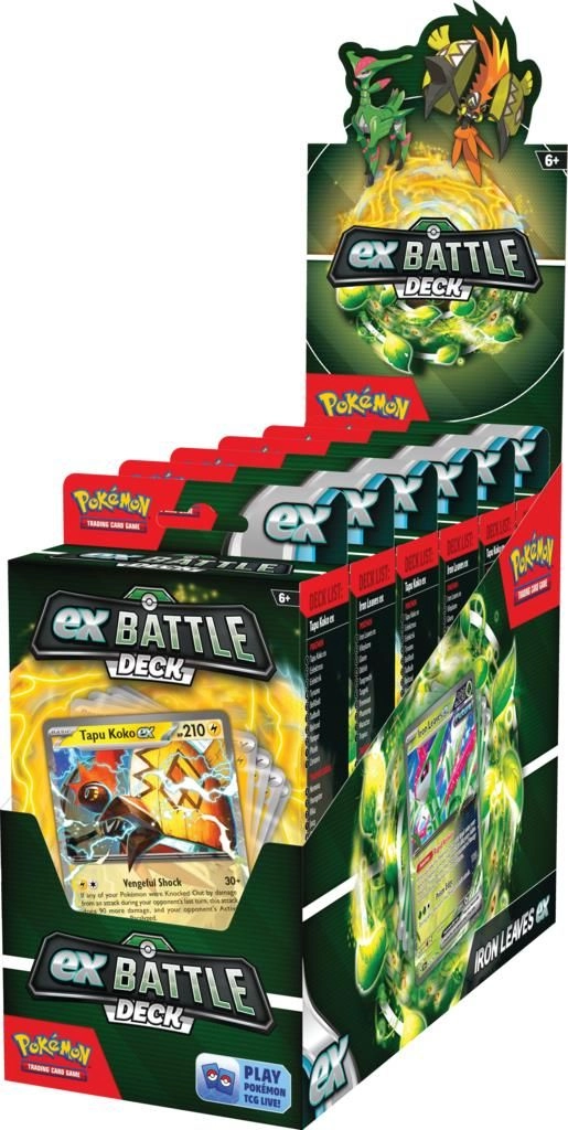 Pokémon Tapu Koko ex - Battle Deck 3x + Iron Leaves ex - Battle Deck 3x