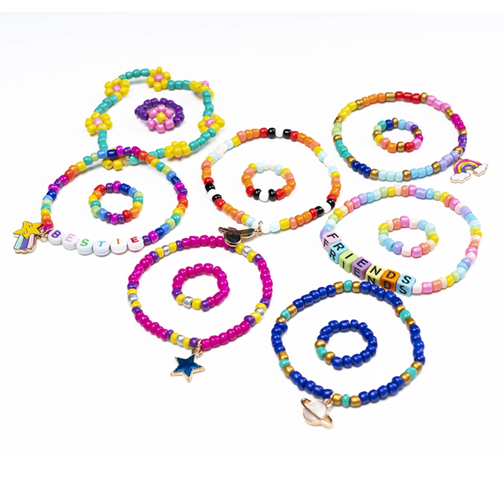 Seed & Alphabet Beads - 24 assorted colors 3800 pcs