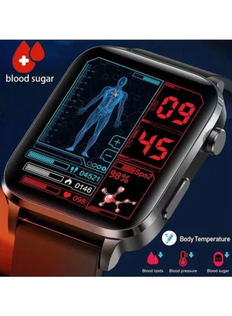Smart Health Laser Therapy Watch - Dual-probe 650nm 1.70" full-touch HD AMOLED