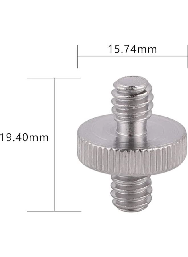 1/4-20 male to 1/4-20 male screw adapter - 6 Pieces Double Head
