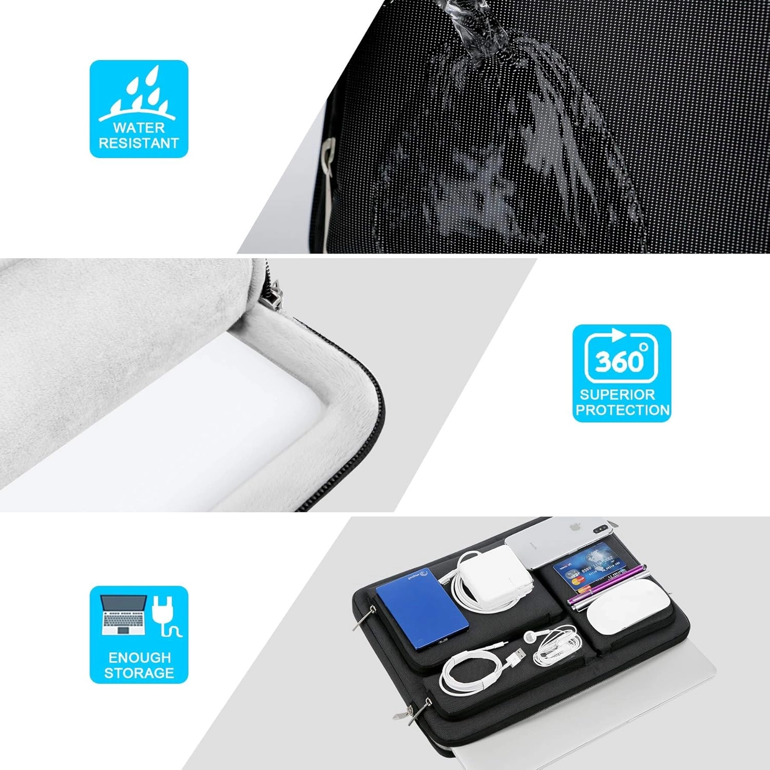 360° Protective Chromebook Case for 11.6-Inch Laptop