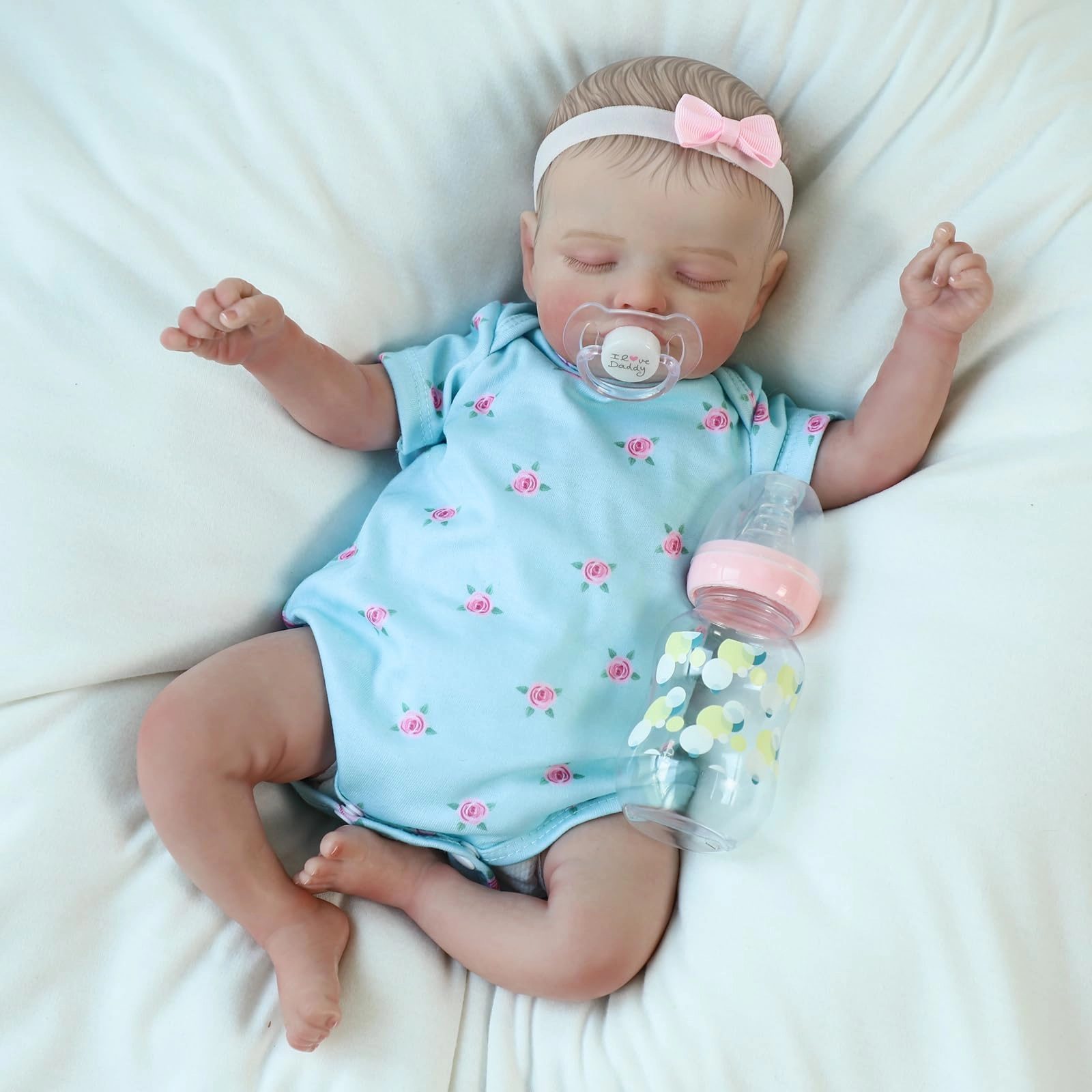 KSBD Rosalie Reborn Baby Doll - 18 inch Cloth Body Ages 3+