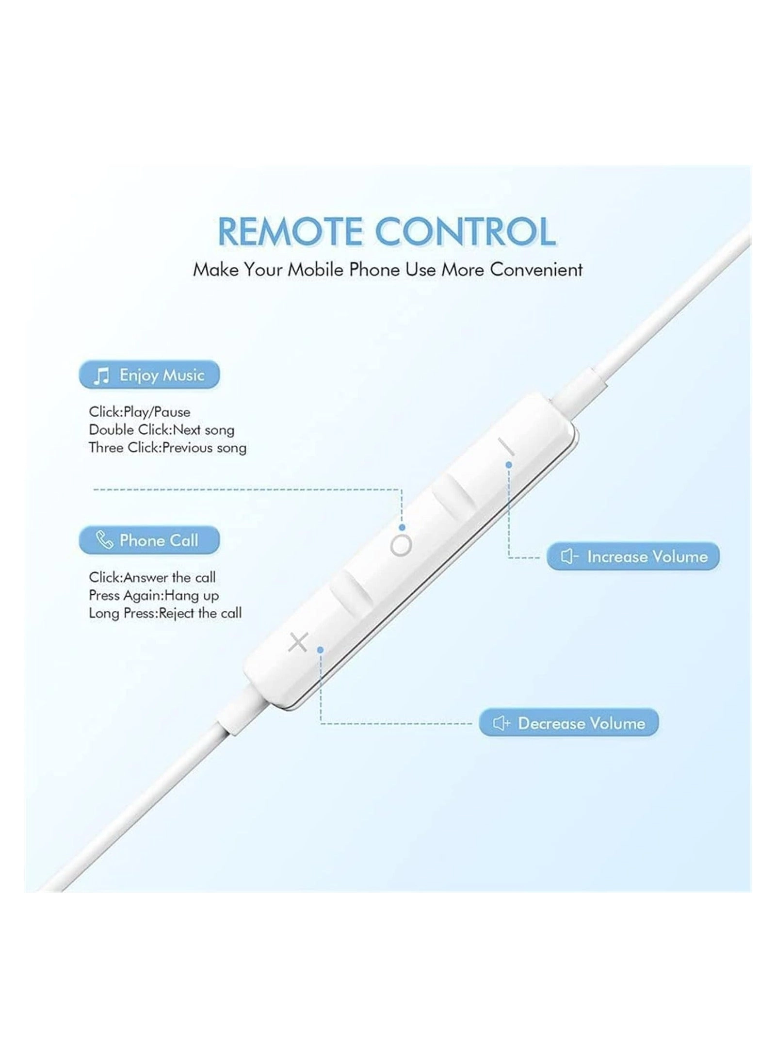 UAE787744 Wired Earbud 2 Pack