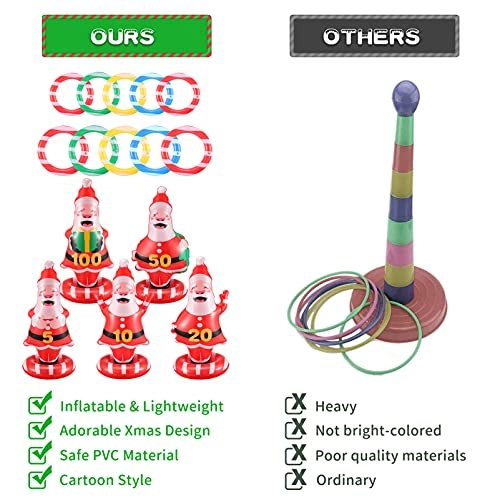 Santa Claus Ring Toss Game - 10 piece(s)