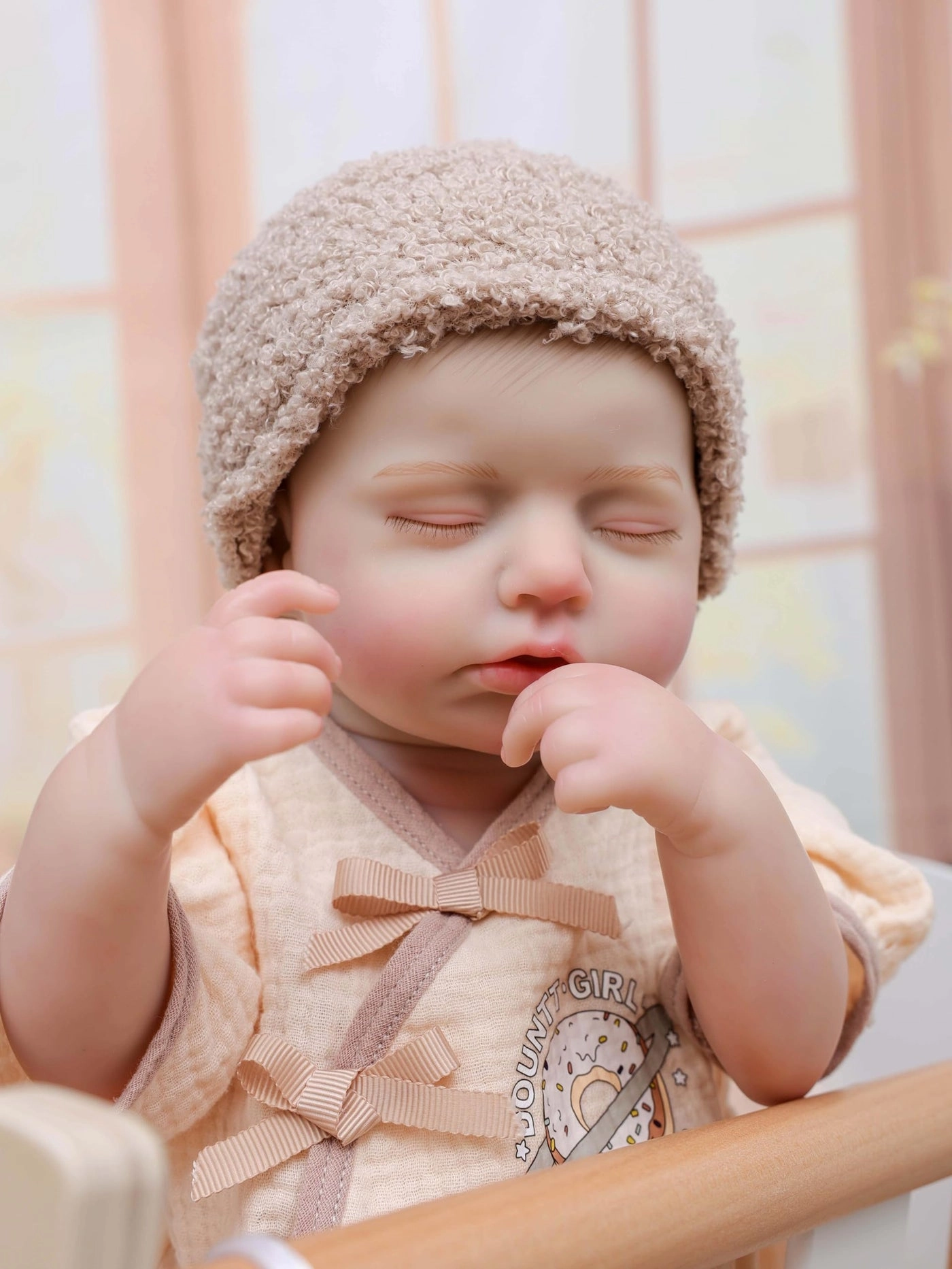 Reborn Style Ball Jointed Doll - 20 Inch Full Vinyl Brown Glass Eyes Ages 14+