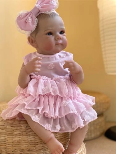 Reborn Baby Doll - 18 inch Full silicone Girl Ages 3+