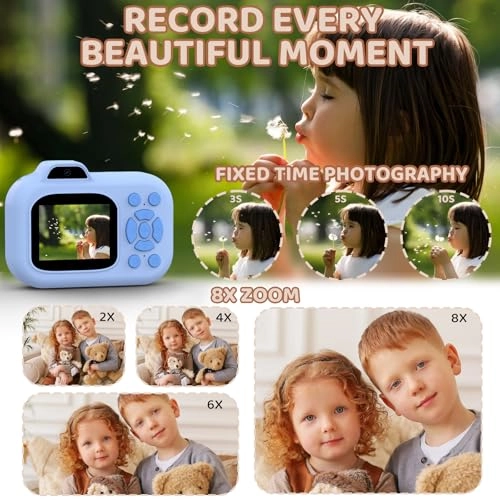 Kids Camera Instant Print - 1080P Dual-Lens