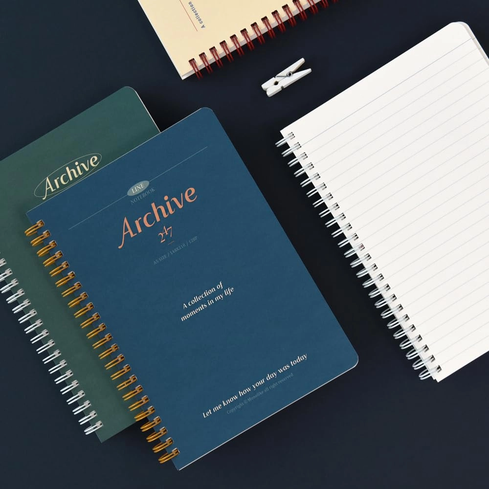 Archive A5 Spiral - Lined 98 Pages