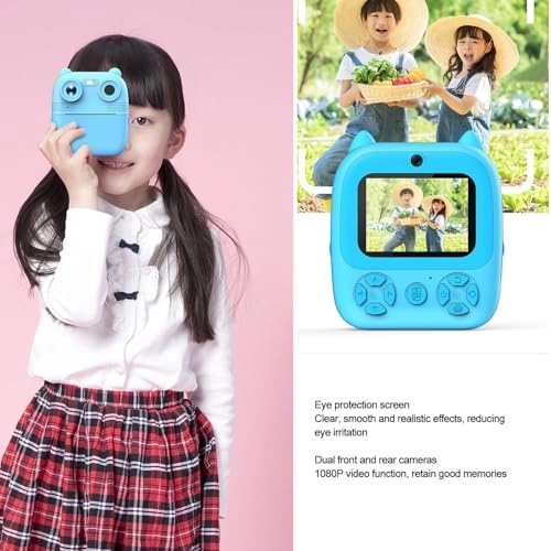 Kids Digital Print Camera - 48 megapixels 1080P 2.8inch IPS