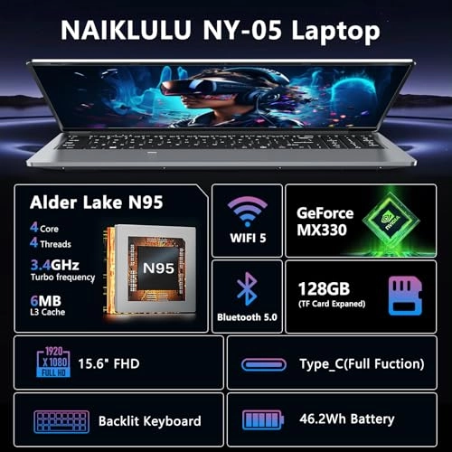 NY-05 - 15.6'' Celeron N 16GB DDR4 1TB SSD