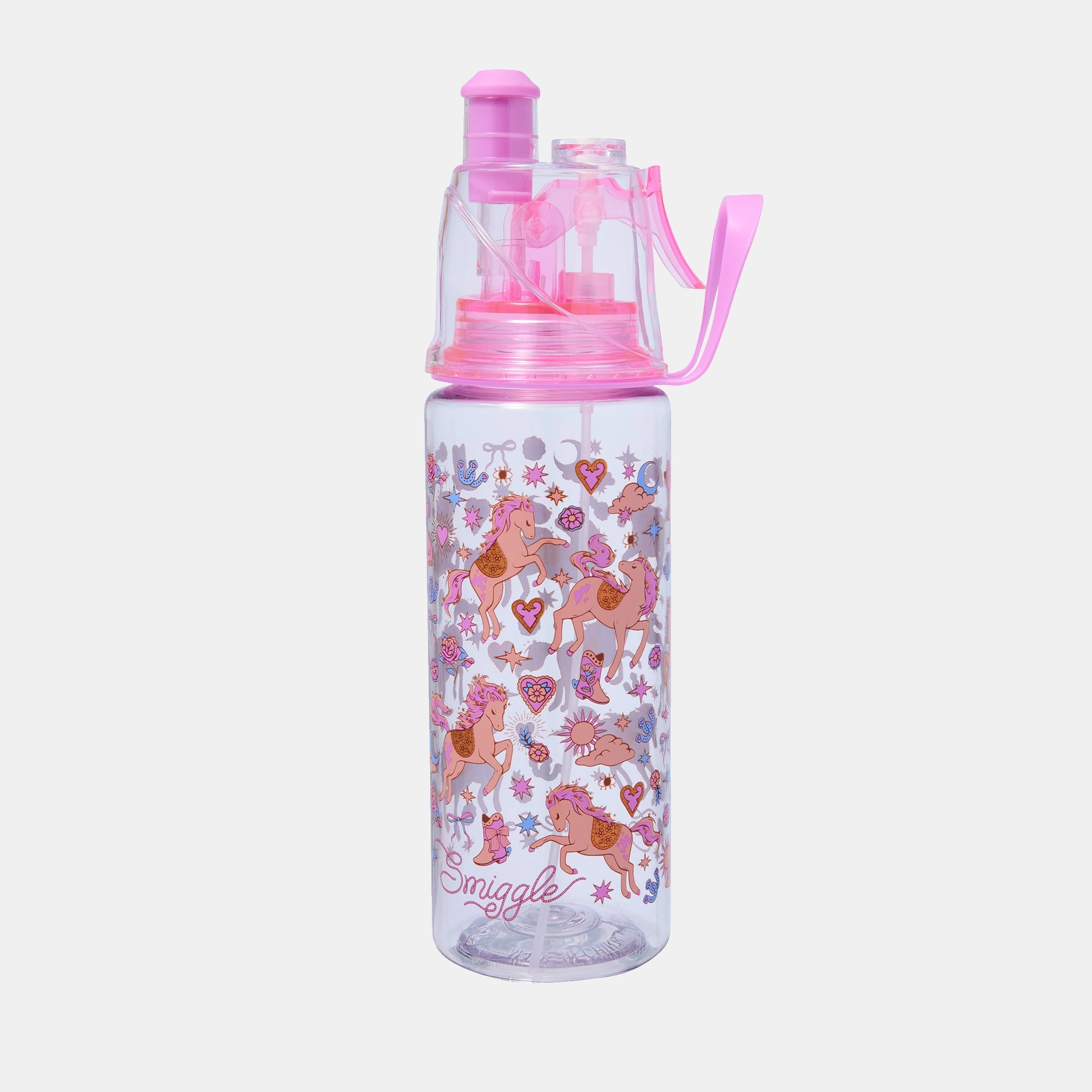 Smiggle Wildflower Water Bottle - Pop Up Spout Tritan 560 ml