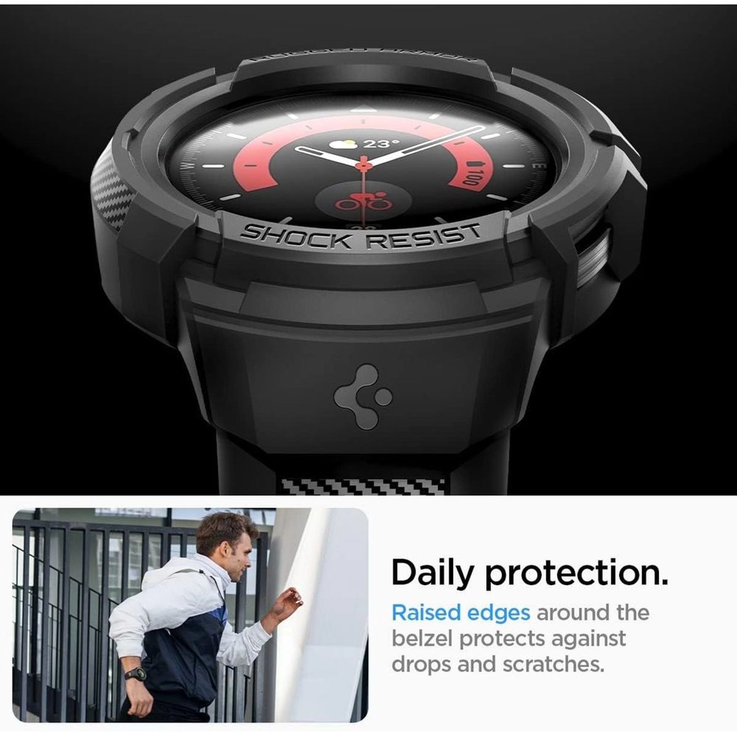 16.86 cm Rugged Armor Pro Watch Band for Galaxy Watch Pro - 45mm