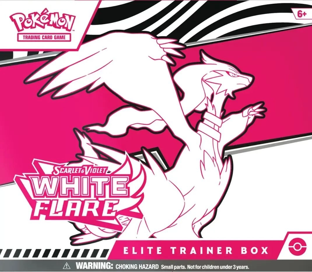 White Flare Elite Trainer Box - Factory Sealed Official Cards & Accessories