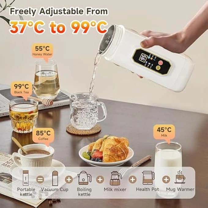 Temperature Control Stainless Steel Electric Kettle