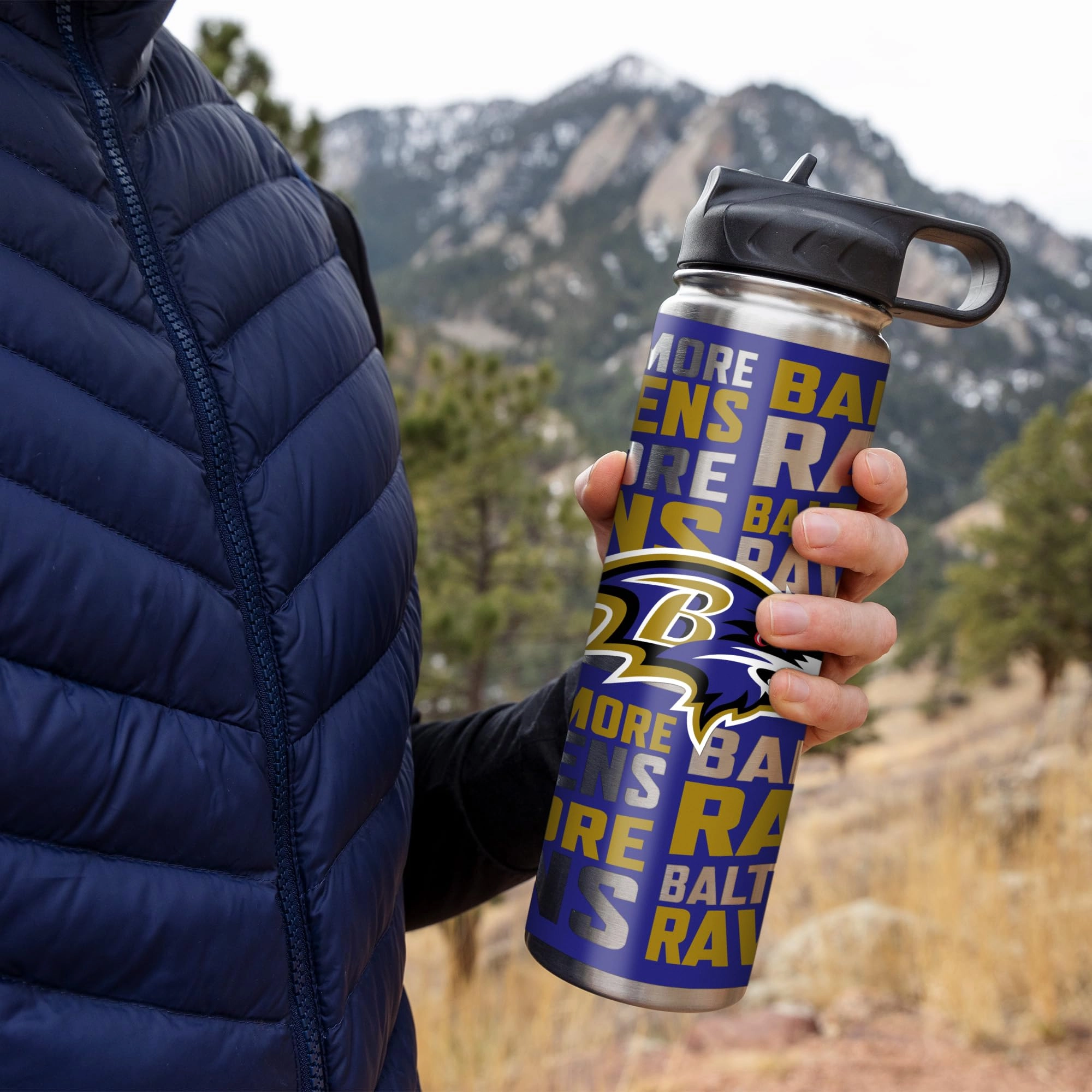 Stainless Steel NFL Football Tumbler - 650ml
