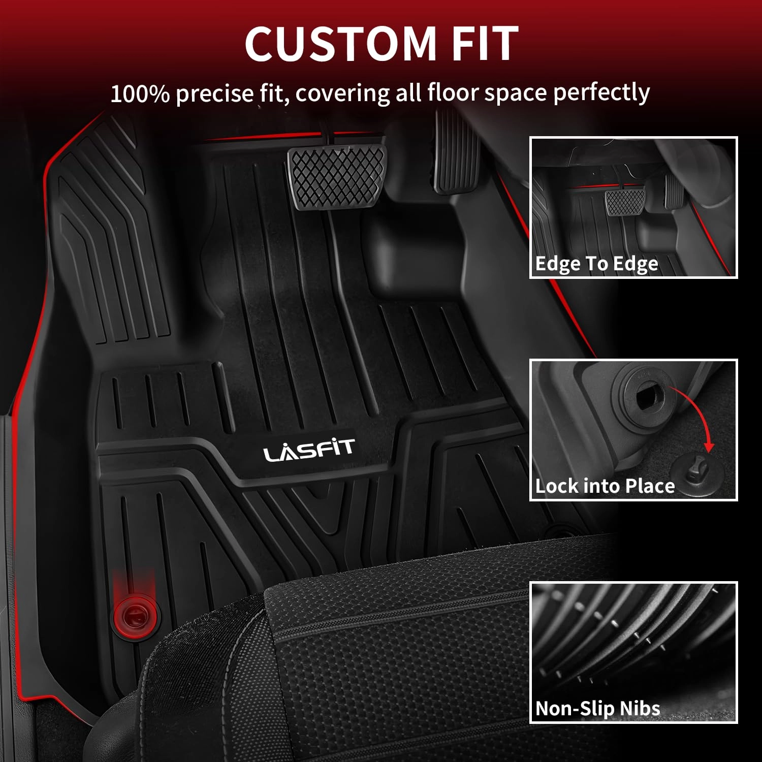 Floor Mats for Honda Pilot - 2023 2024 2025 2026 1st & 2nd & 3rd Row