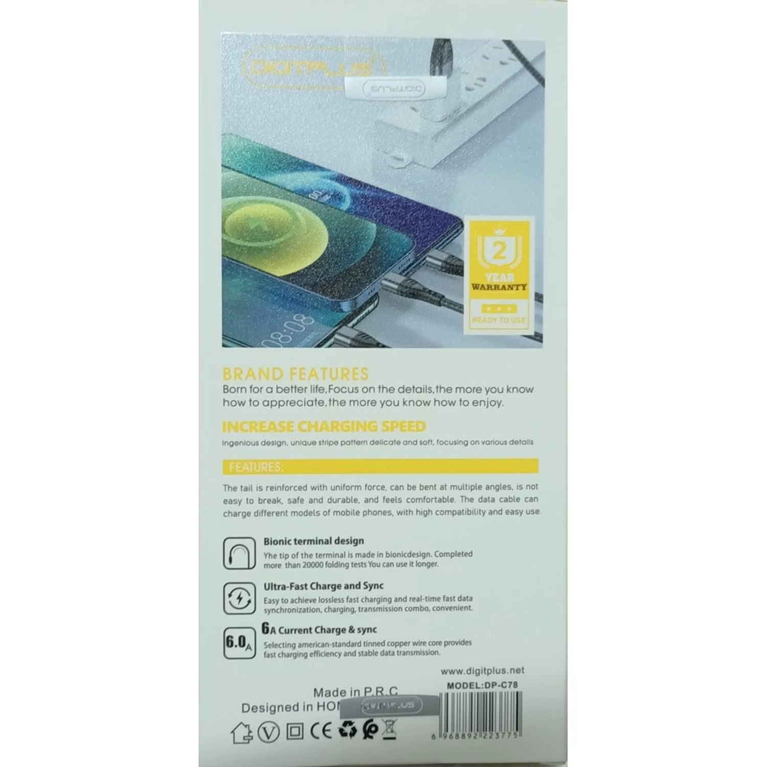 4-In-1 USB Cable 100 Watts USB-C to Lightning 1.2m