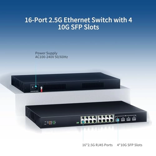 16 Ports 2.5G Switch 20-Ports