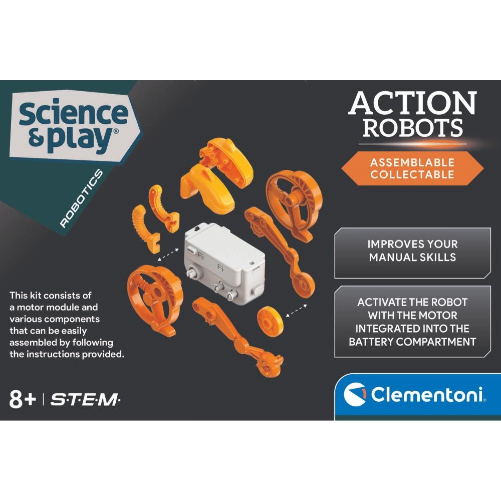 Runner Action Assemble Robot - Orange/White Kit