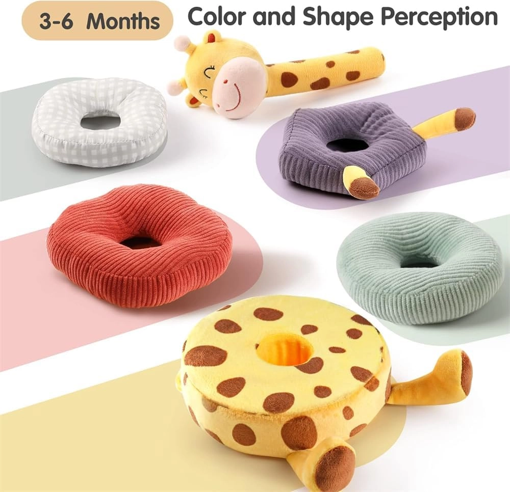 Plush Stacking Rattles - 6 months Plush Woodland 4 piece(s)