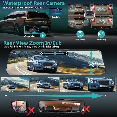 Rear View Mirror Camera - 4K+2.5K 30FPS
